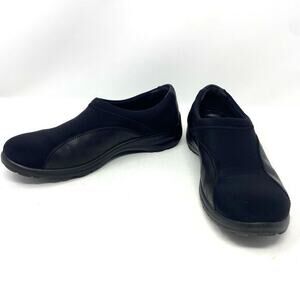 Flexus Comfort Shoes Womens 38‎ EU US 7.5/8 Willow Black Slip On Loafer